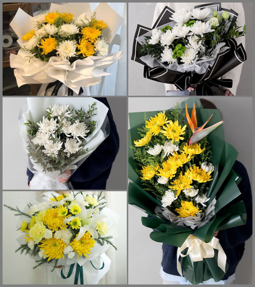 黑龙江鸡西滴道区白事花束代送